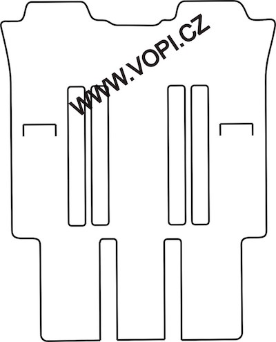 Autokoberce Peugeot 807 7 míst zadní sada 09/2002 -  Autofit (3627)